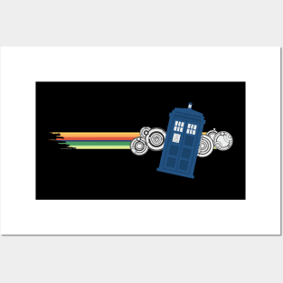 A New Doctor Is In The House - 13th Stripes Planets Blue Box 1 Posters and Art